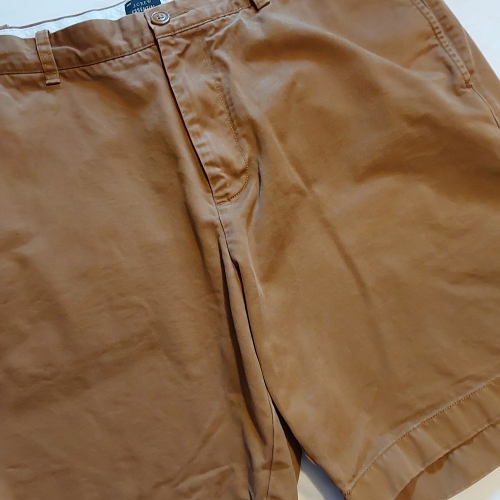 J. Crew Men's Essential Brown Shorts Size 38 Chino Dock Boat Casual 9" Inseam